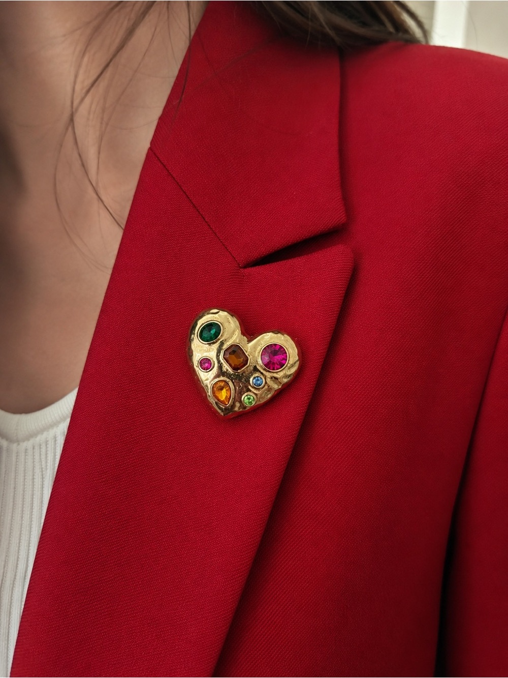 Vintage Heart Brooch- Rare!